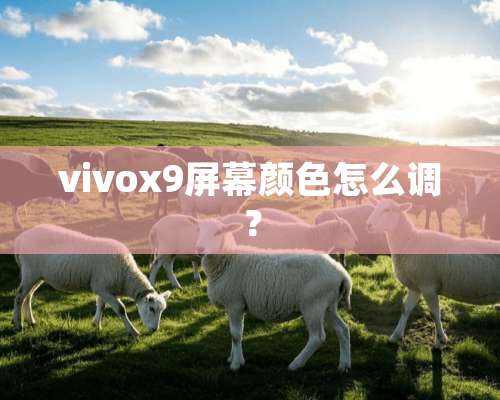 vivox9屏幕颜色怎么调？