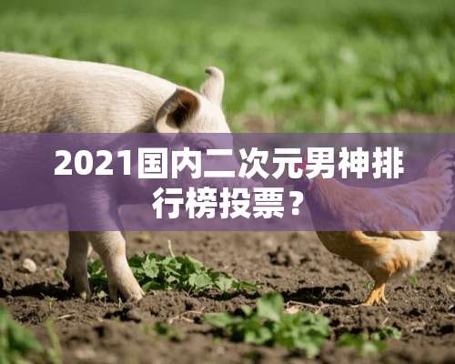 2021国内二次元男神排行榜投票？