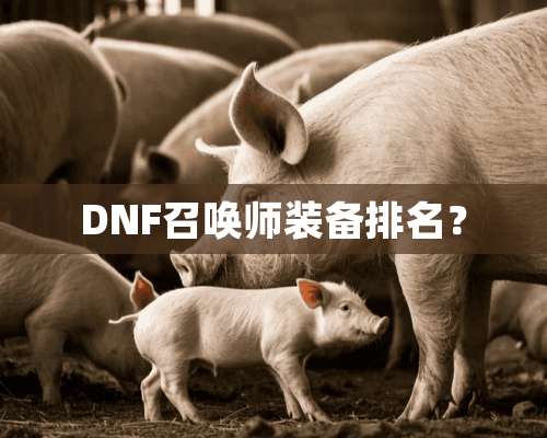 DNF召唤师装备排名？