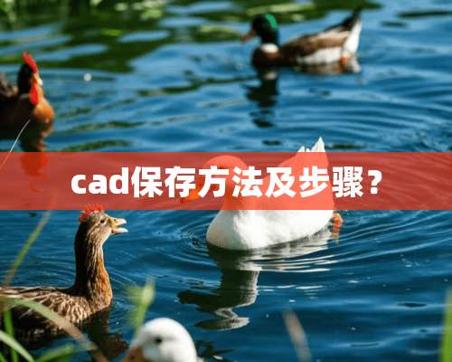 cad保存方法及步骤？