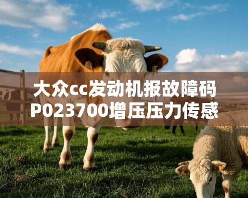 大众cc发动机报故障码P023700增压压力传感器信号过小