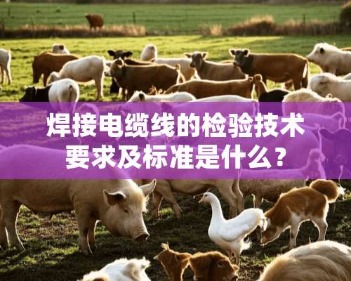 焊接电缆线的检验技术要求及标准是什么？