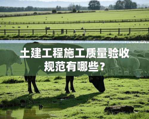 土建工程施工质量验收规范有哪些？