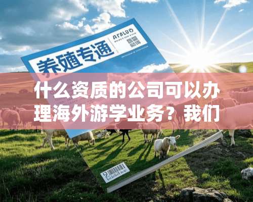 什么资质的公司可以办理海外游学业务？我们现在有个文化公司，但是具体需要什么资质并不清楚