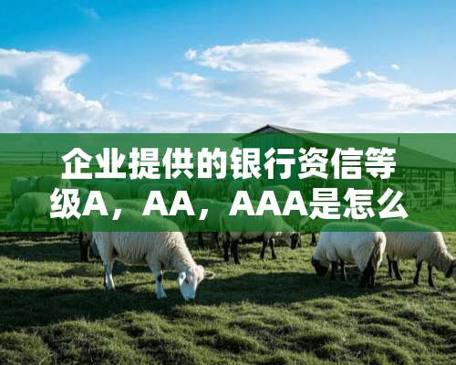 企业提供的银行资信等级A，AA，AAA是怎么判别的