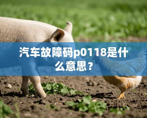 汽车故障码p0118是什么意思？