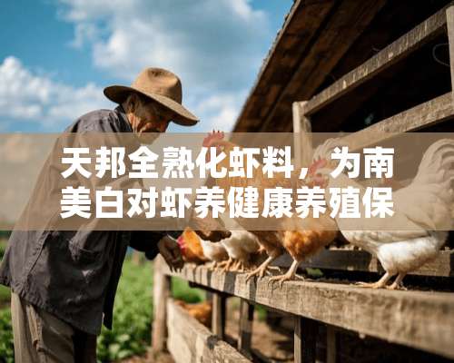 天邦全熟化虾料，为南美白对虾养健康养殖保驾护航