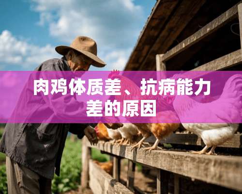 肉鸡体质差、抗病能力差的原因