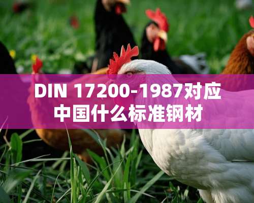 DIN 17200-1987对应中国什么标准钢材