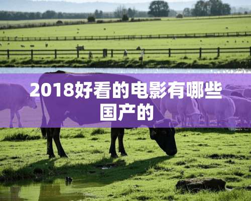 2018好看的电影有哪些国产的