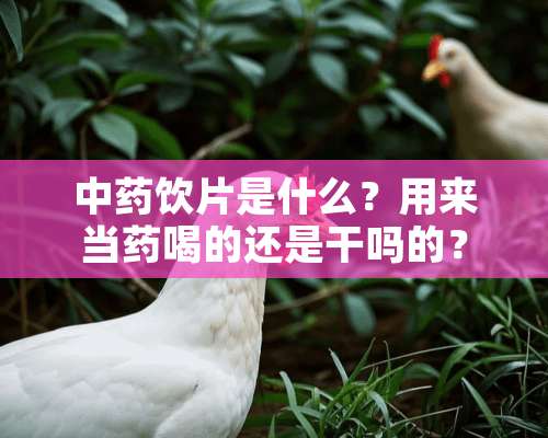 中药饮片是什么？用来当药喝的还是干吗的？