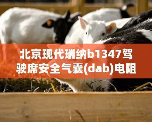 北京现代瑞纳b1347驾驶席安全气囊(dab)电阻低是什么故障