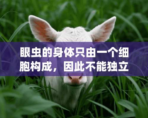 眼虫的身体只由一个细胞构成，因此不能**生活．______．（判断对错