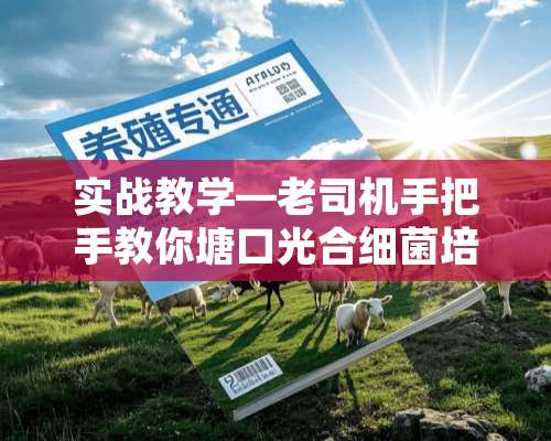 实战教学—老司机手把手教你塘口光合细菌培养方法