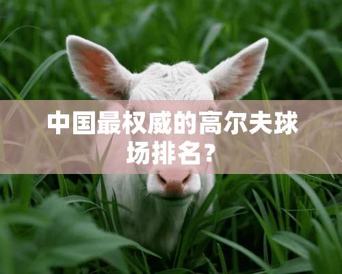 中国最权威的高尔夫球场排名？