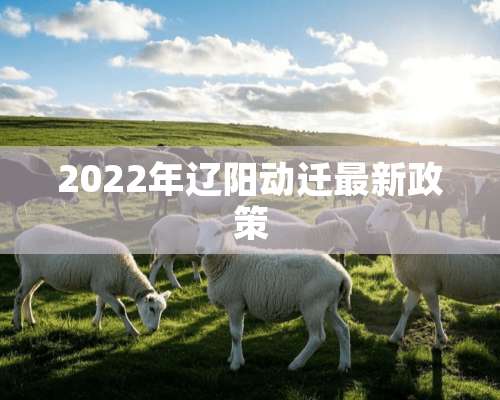 2022年辽阳动迁最新政策