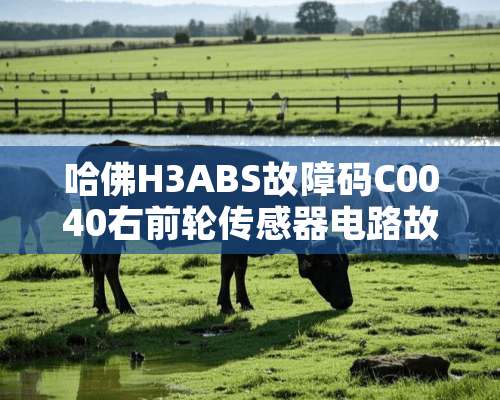 哈佛H3ABS故障码C0040右前轮传感器电路故障