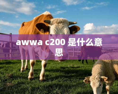 awwa c200 是什么意思