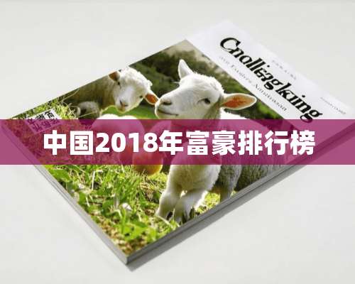 中国2018年富豪排行榜