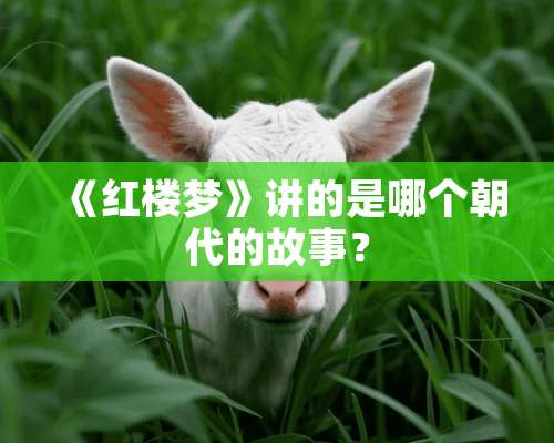 《红楼梦》讲的是哪个朝代的故事？