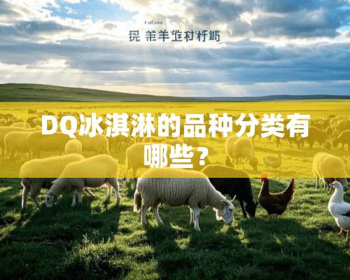 DQ冰淇淋的品种分类有哪些？