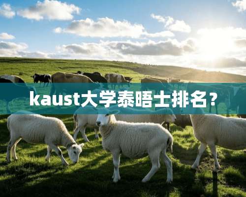 kaust大学泰晤士排名？