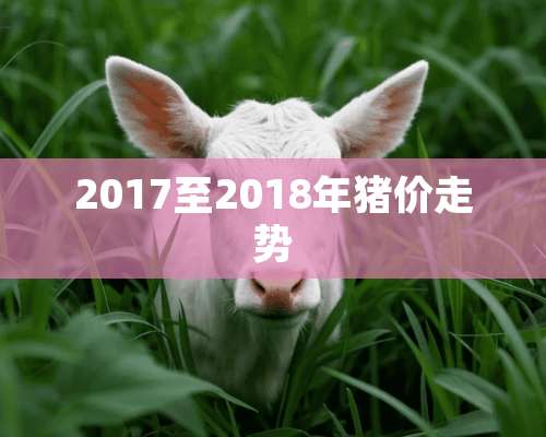 2017至2018年猪价走势