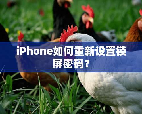 iPhone如何重新设置锁屏密码？