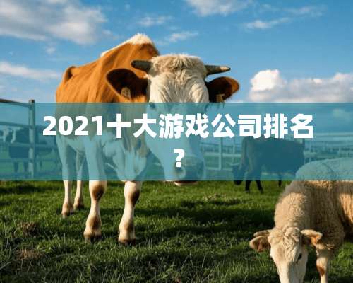 2021十大游戏公司排名？