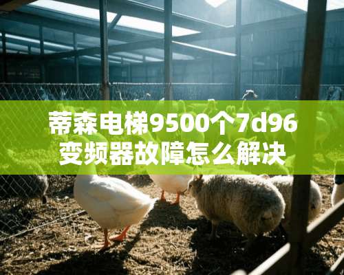 蒂森电梯9500个7d96变频器故障怎么解决