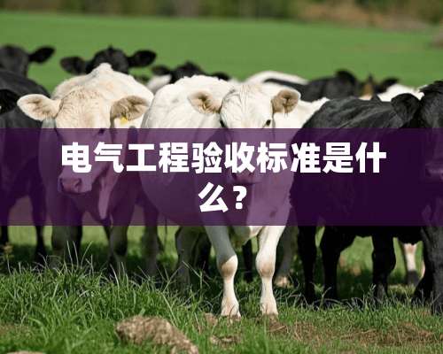 电气工程验收标准是什么？