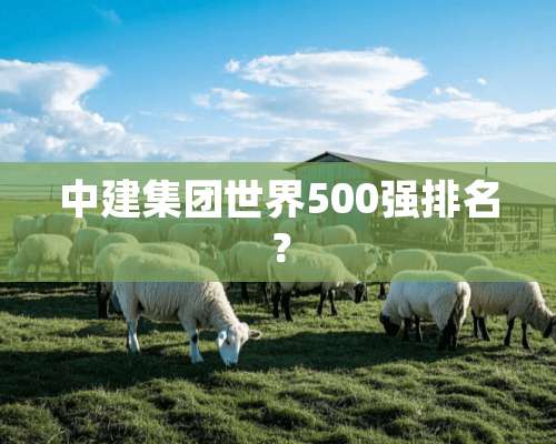 中建集团世界500强排名？