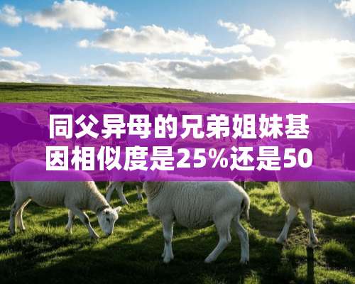 同父异母的兄弟姐妹基因相似度是25%还是50%？（最好考虑变异）？