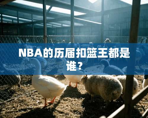 NBA的历届扣篮王都是谁？