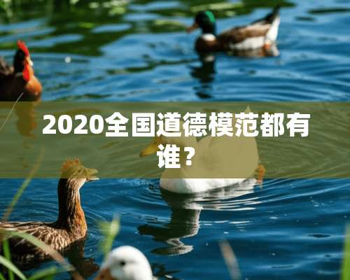 2020全国道德模范都有谁？