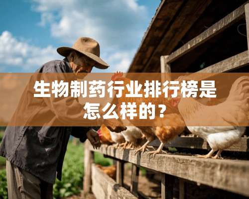 生物制药行业排行榜是怎么样的？