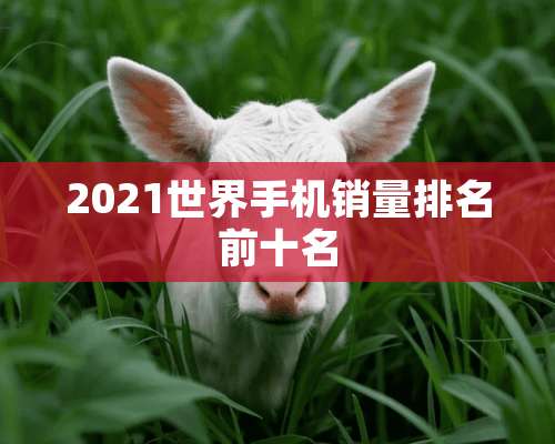 2021世界手机销量排名前十名