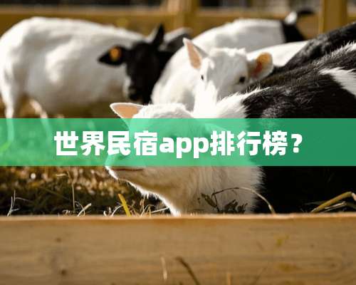 世界民宿app排行榜？