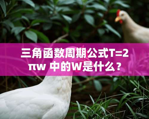 三角函数周期公式T=2πw 中的W是什么？