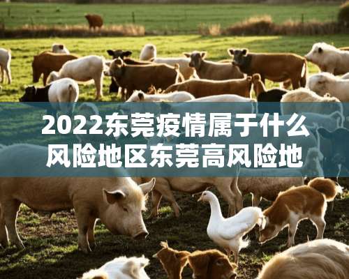 2022东莞疫情属于什么风险地区东莞高风险地区名单最新