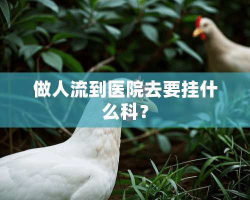 做人流到医院去要挂什么科？