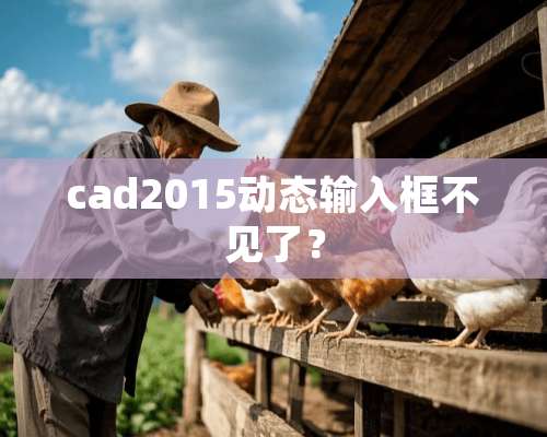 cad2015动态输入框不见了？