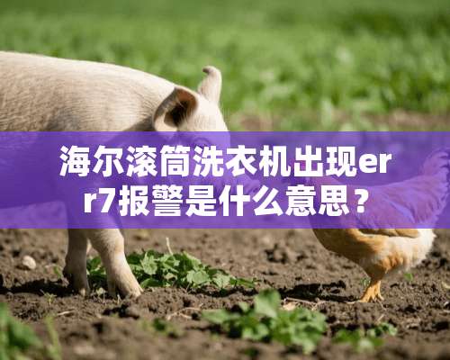 海尔滚筒洗衣机出现err7报警是什么意思？