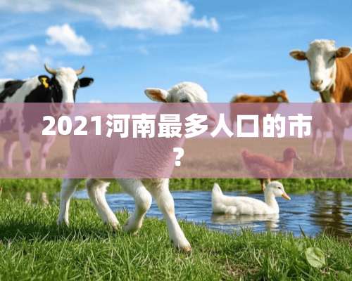 2021河南最多人口的市？