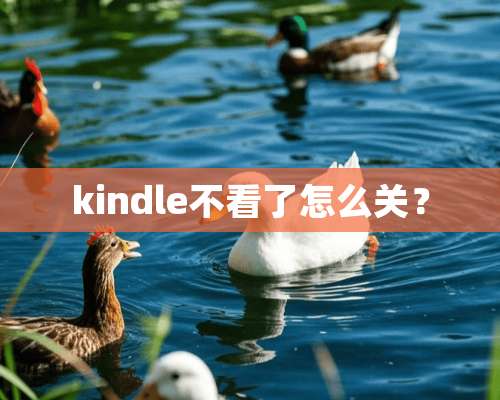 kindle不看了怎么关？