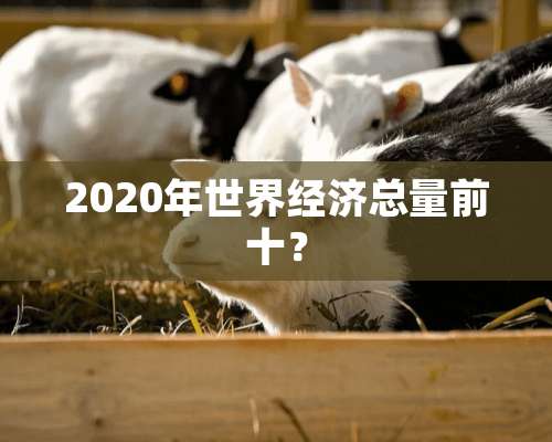 2020年世界经济总量前十？