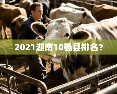 2021湖南10强县排名？