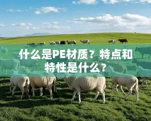 什么是PE材质？特点和特性是什么？