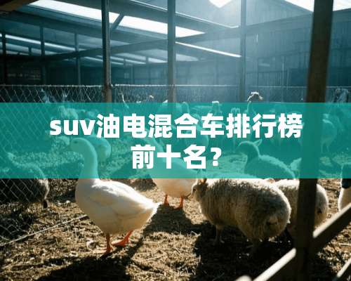 suv油电混合车排行榜前十名？