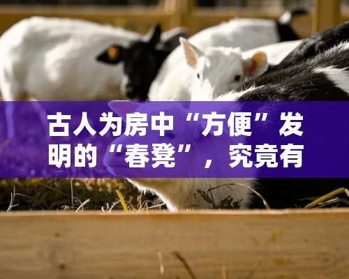 古人为房中“方便”发明的“春凳”，究竟有何用？